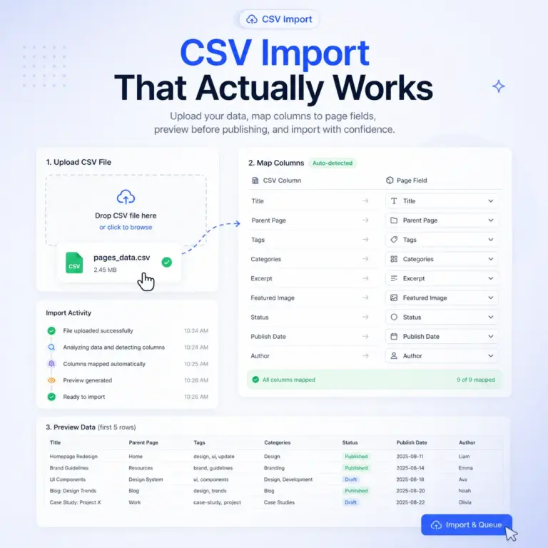 CSV Import That Actually Works