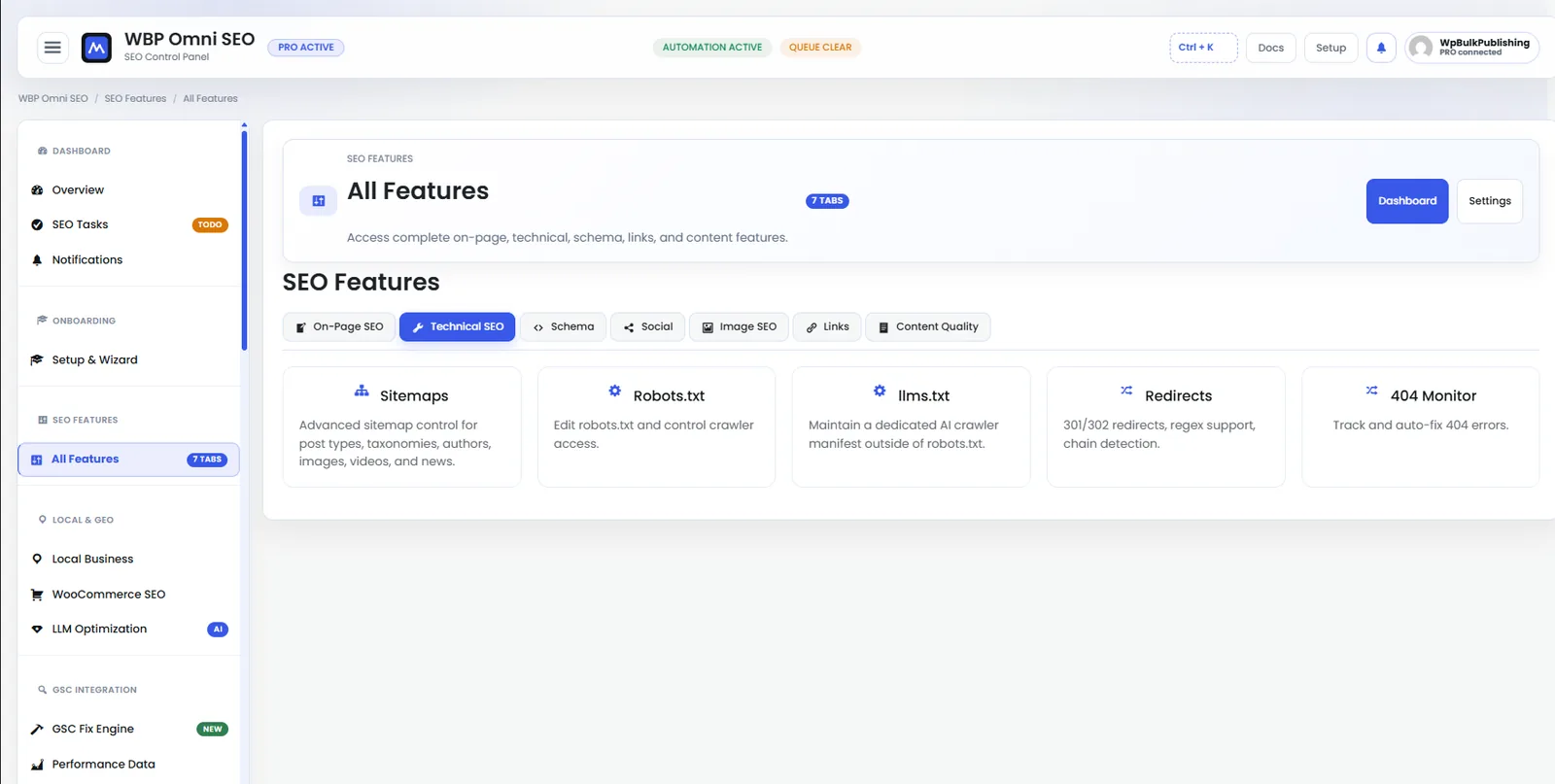 Technical SEO controls: robots.txt, sitemaps, indexation, canonicals, hreflang.